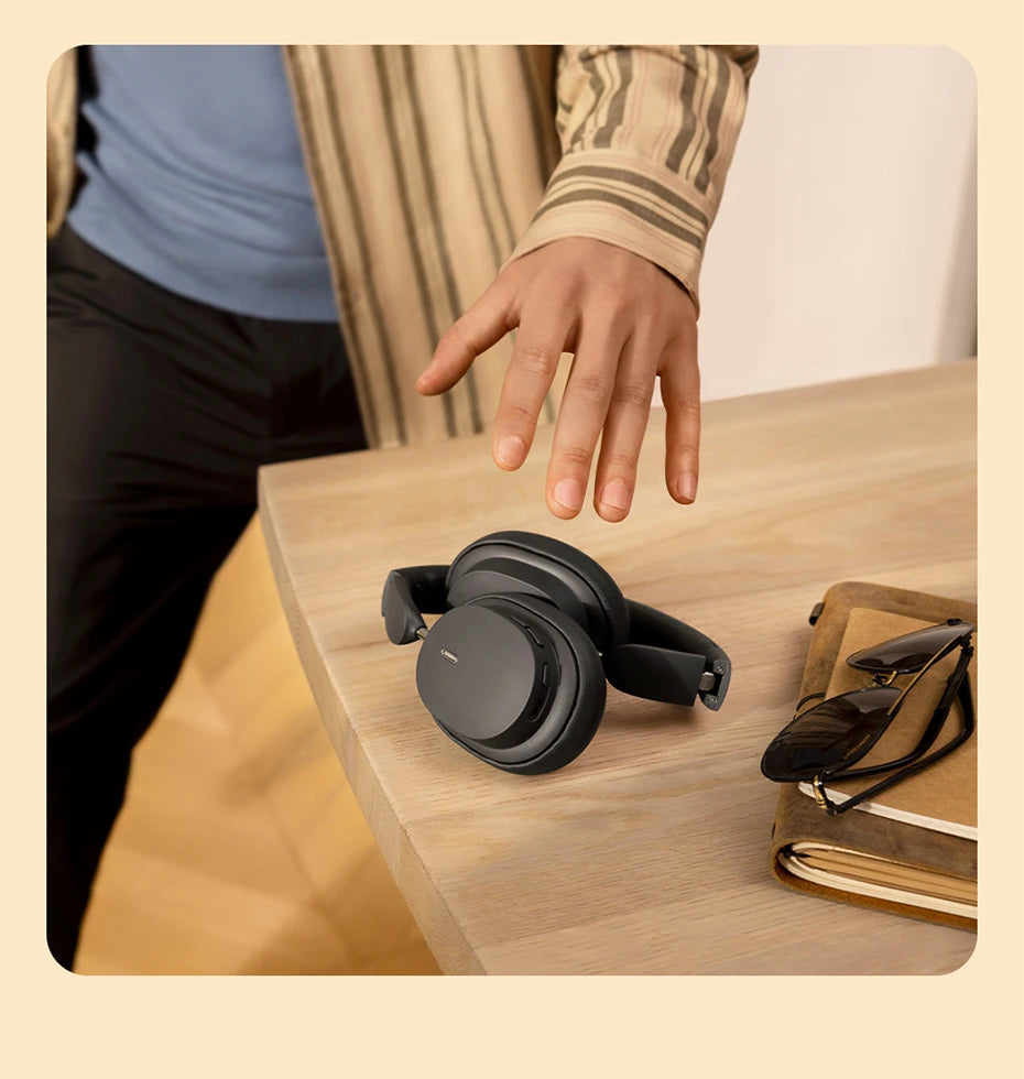 Baseus Wireless Headphones Bluetooth 5.3 HIFI Level Earphone 40mm Driver Foldable Over Ear Headsets 70H Playtime Spatial Audio