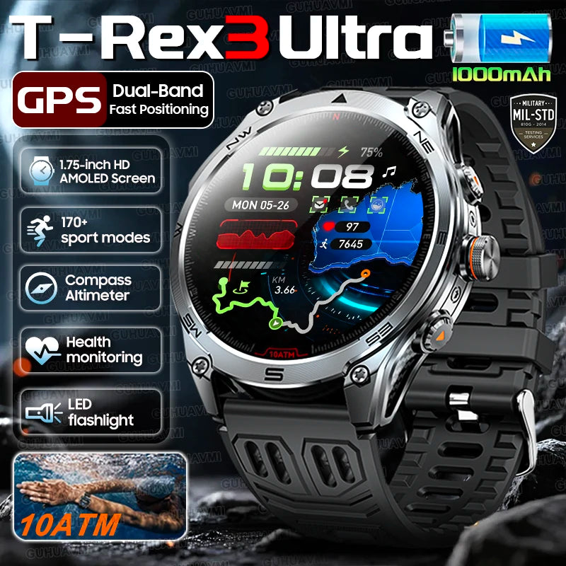 Military T-Rex 3 Ultra GPS Smart Watch
