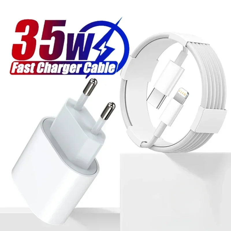 Fast Charger for iPhone 13 Pro 14 Plus 11 12 mini XS Max XR X iPad Air  Cable USB-C Power Adapter